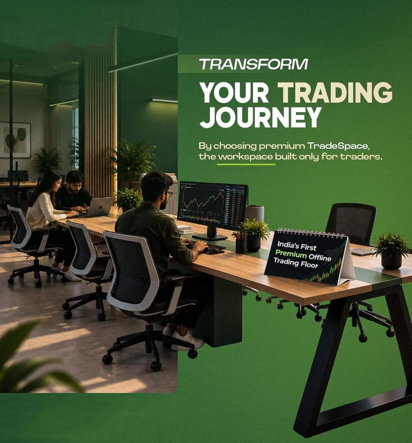 stock market trading desk
