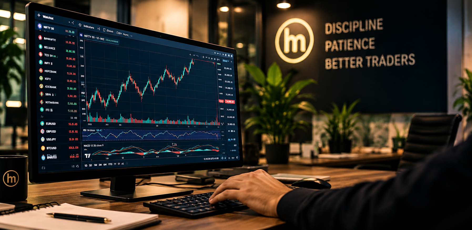 Professional trading platform with advanced market charts
